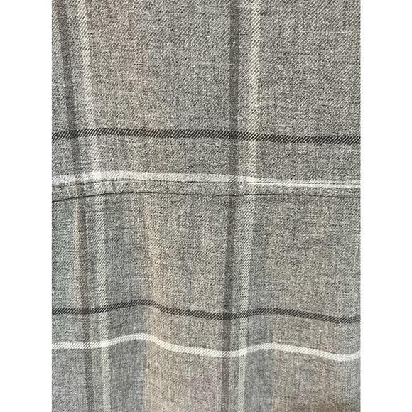 Vince Grey Black White Plaid Popover Top Size Medium - Picture 8 of 8